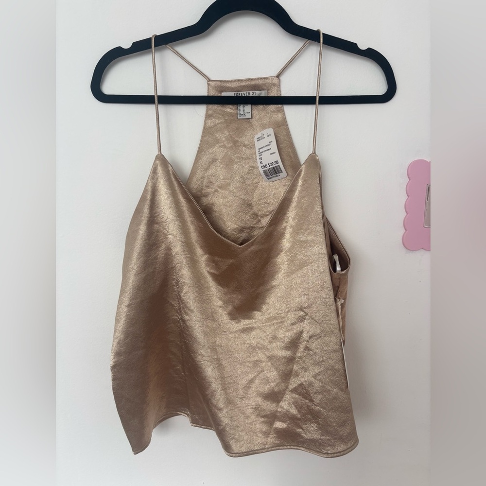 Forever 21 Gold Camisole Top